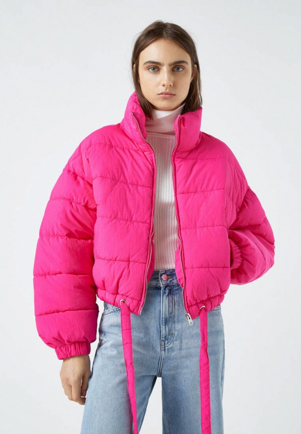 

Куртка утепленная Pull&Bear, Розовый