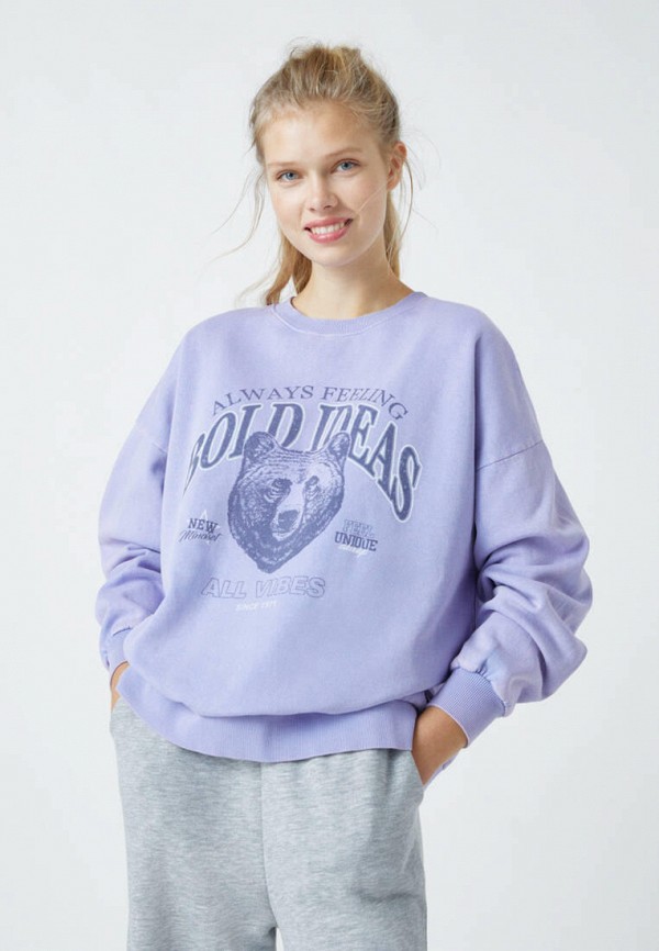 

Свитшот Pull&Bear, Фиолетовый