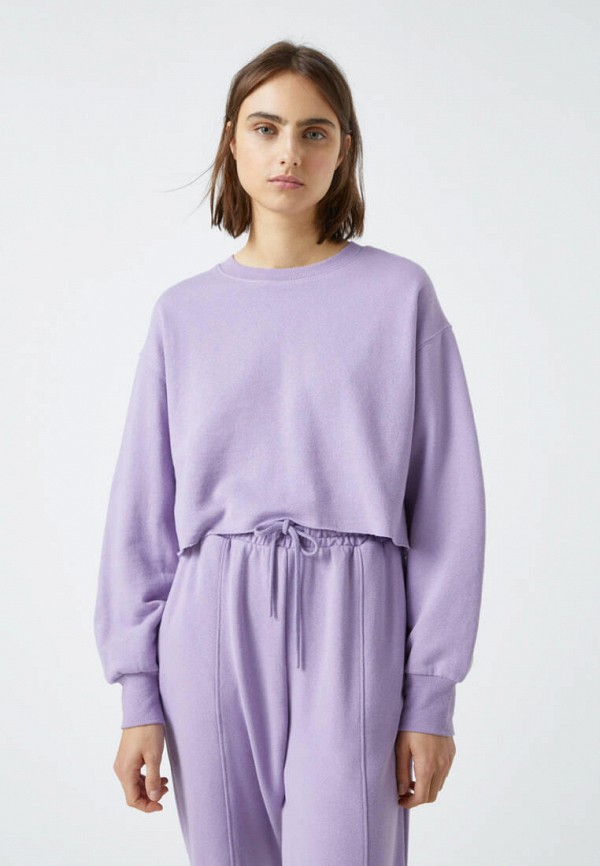 

Свитшот Pull&Bear, Фиолетовый, Join Life