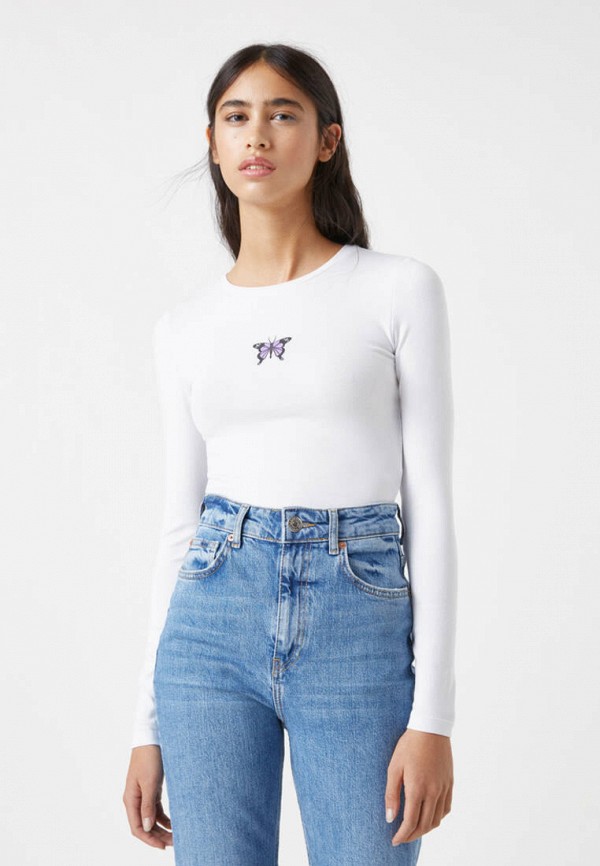 

Лонгслив Pull&Bear, Белый, Join Life