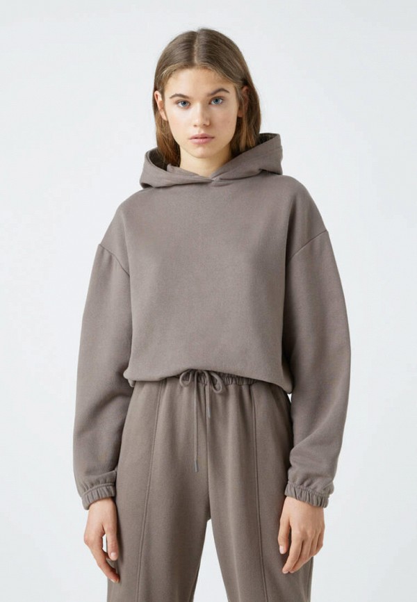 

Худи Pull&Bear, Коричневый, Join Life