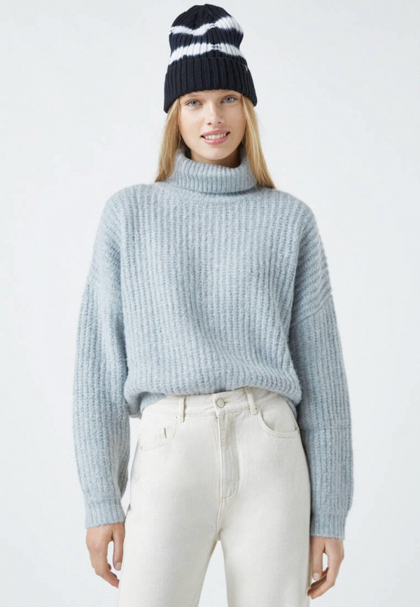 

Свитер Pull&Bear, Голубой, Join Life