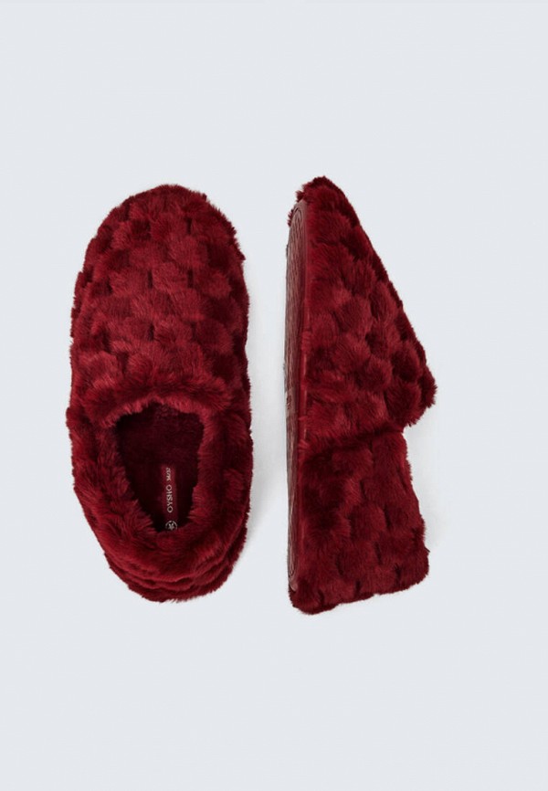 

Тапочки Oysho, Бордовый