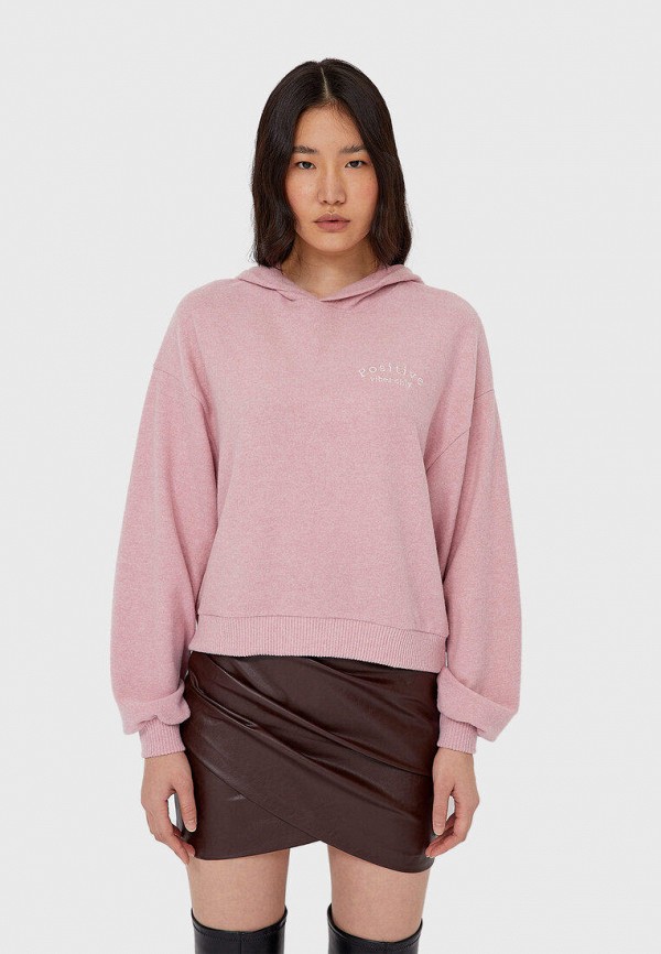

Худи Stradivarius, Розовый