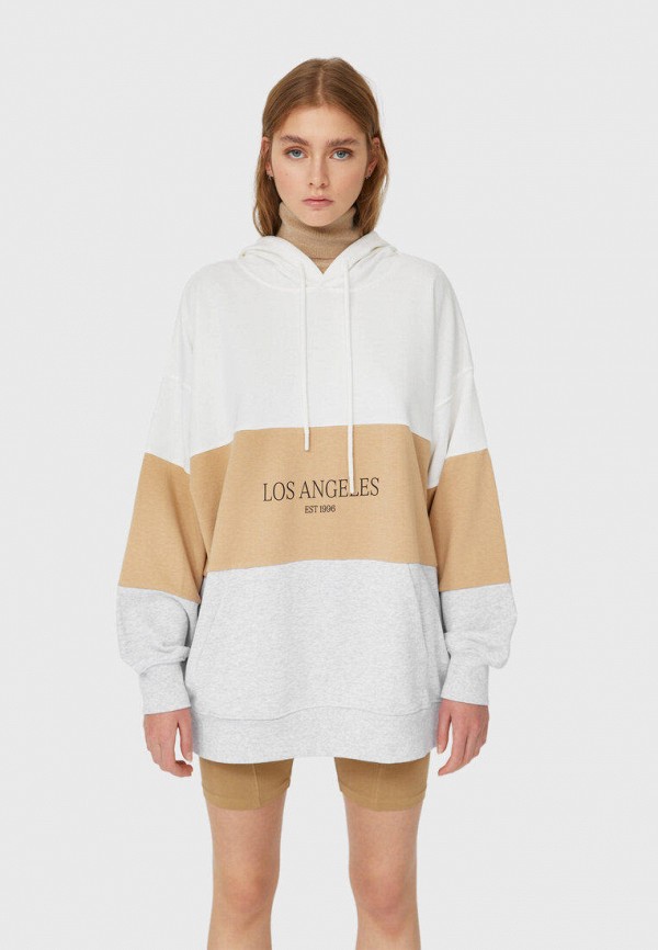 

Худи Stradivarius, Белый