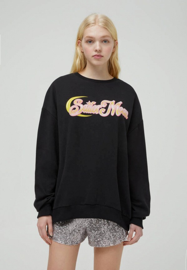 

Свитшот Pull&Bear, Черный, SAILOR MOON, Join Life
