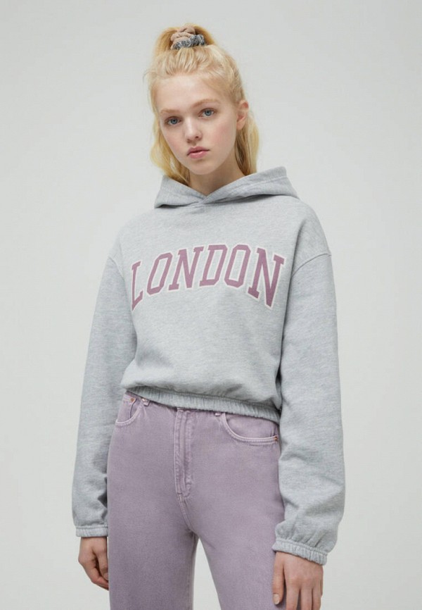 

Худи Pull&Bear, Серый, Join Life