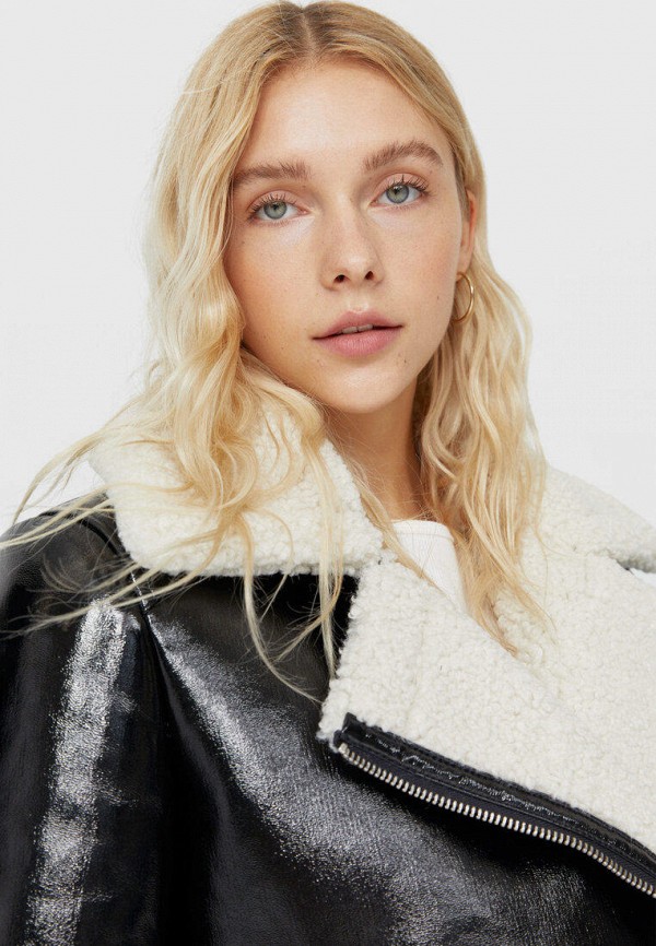 

Дубленка Stradivarius, Черный