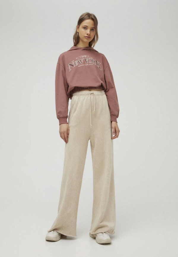 

Худи Pull&Bear, Коричневый, Join Life