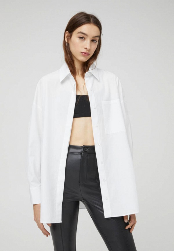 

Рубашка Pull&Bear, Белый, Join life