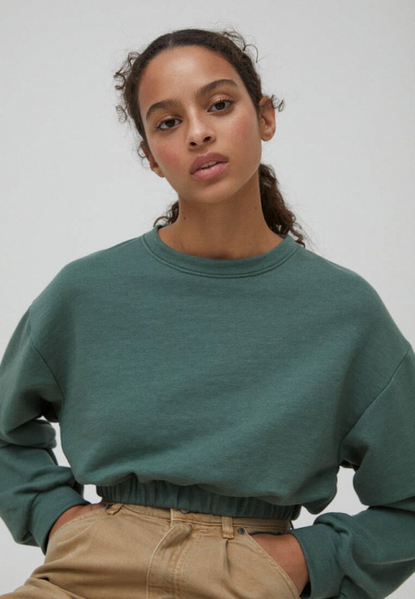 

Свитшот Pull&Bear, Зеленый, Join life