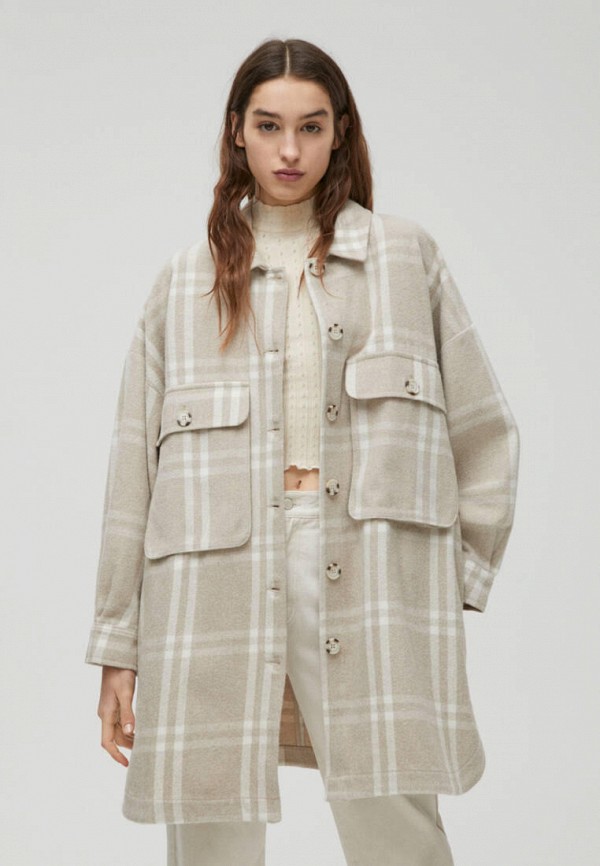 

Пальто Pull&Bear, Бежевый