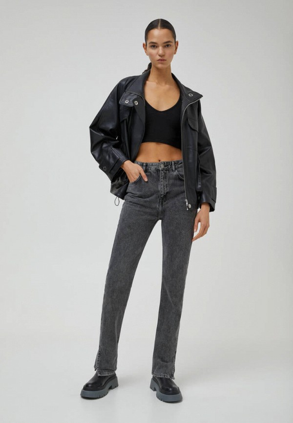 фото Куртка кожаная pull&bear