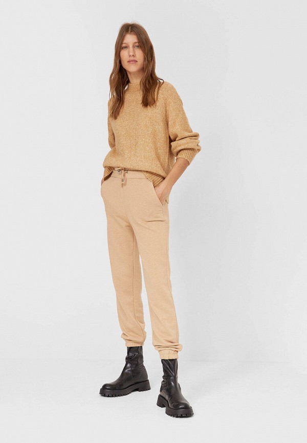 

Брюки спортивные Stradivarius, Бежевый