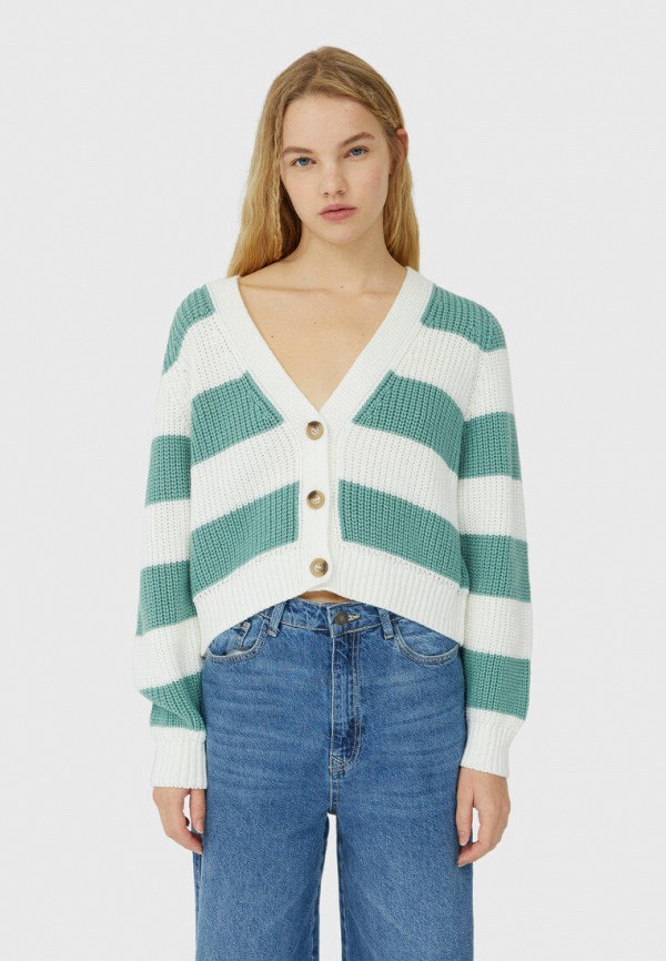 

Кардиган Stradivarius, Бирюзовый