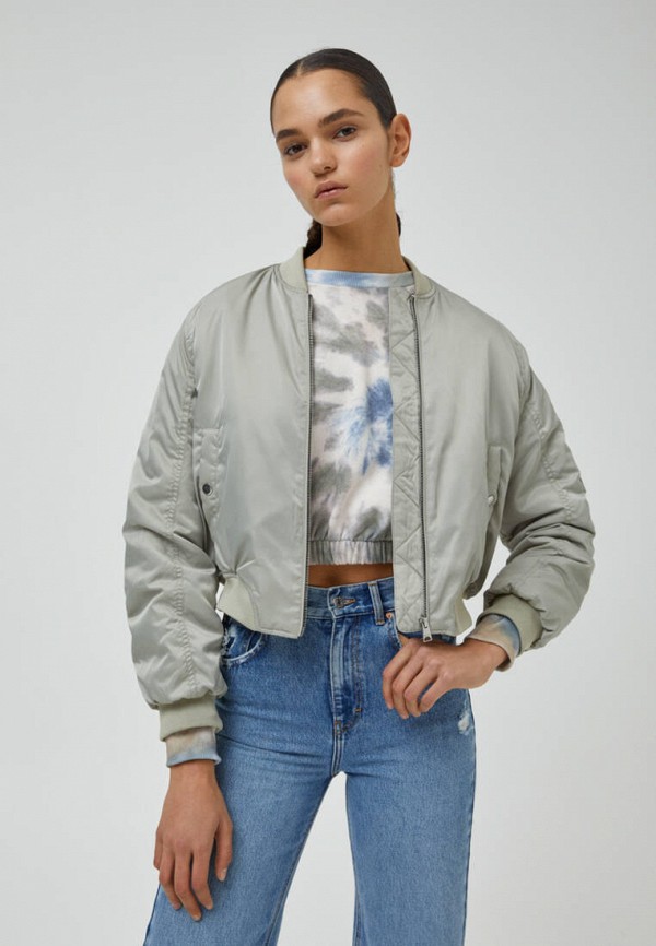 

Куртка утепленная Pull&Bear, Зеленый, Join life
