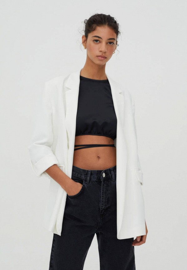 

Пиджак Pull&Bear, Белый, Join life