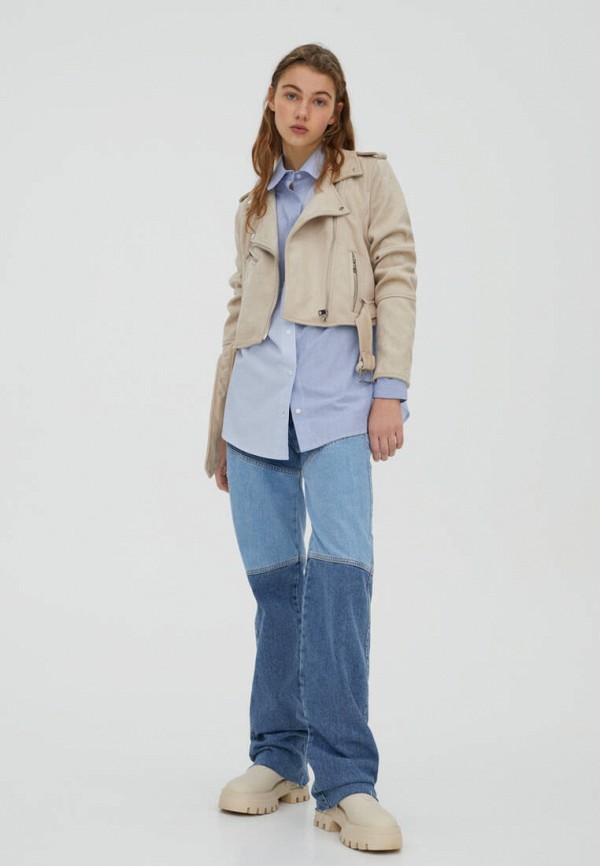 фото Куртка кожаная pull&bear