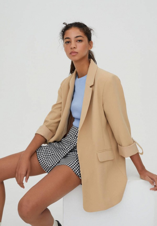 

Пиджак Pull&Bear, Коричневый, Join life
