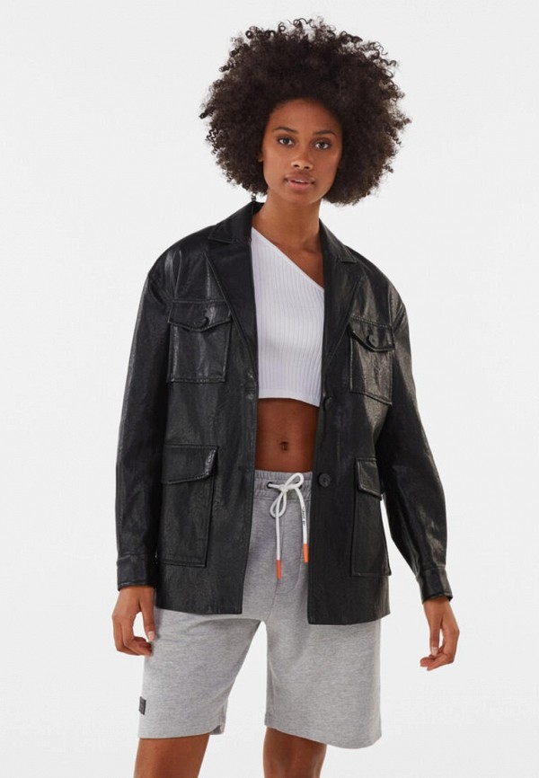 фото Куртка кожаная bershka