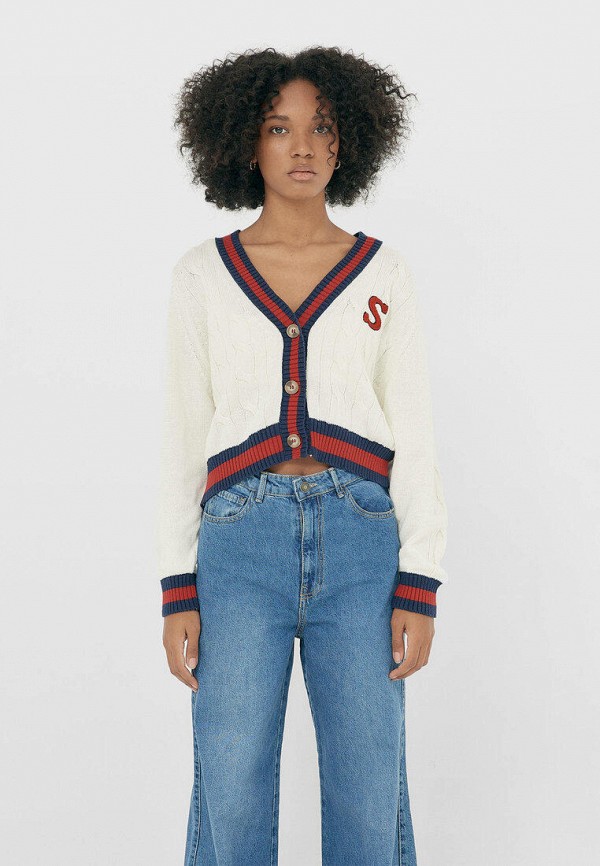 

Кардиган Stradivarius, Белый