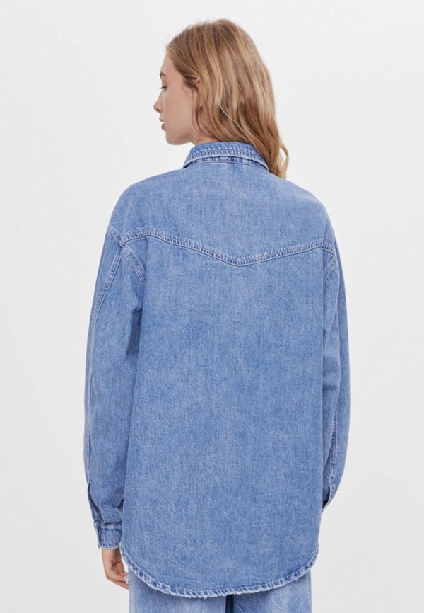 фото Рубашка джинсовая bershka