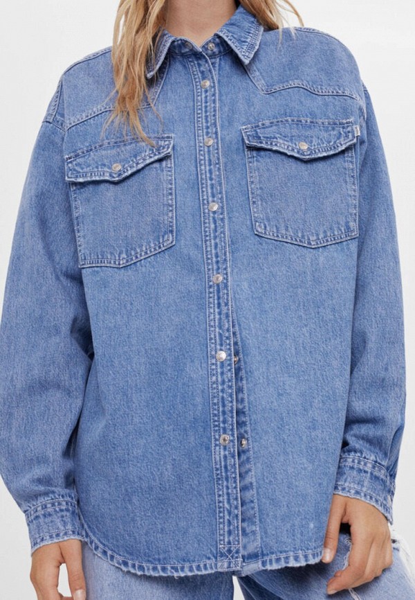 фото Рубашка джинсовая bershka