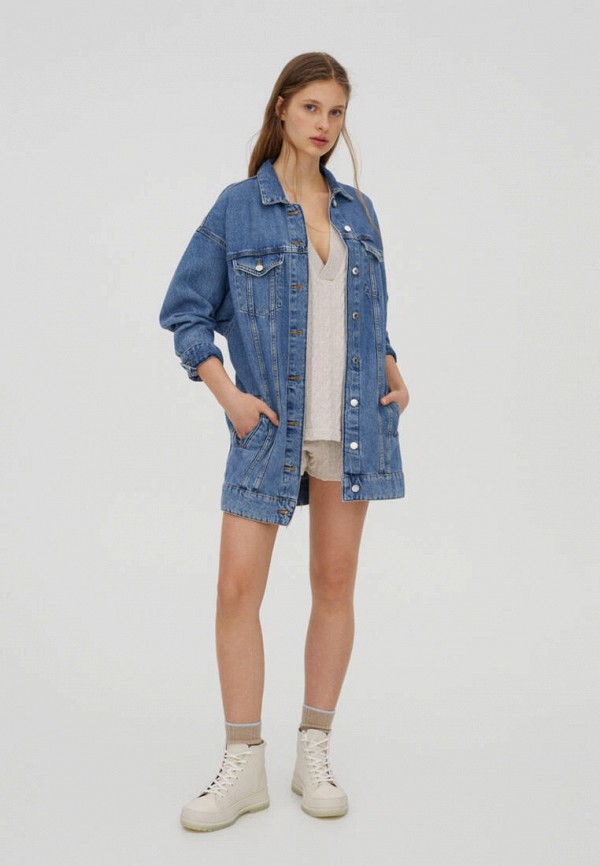 

Куртка джинсовая Pull&Bear, Синий, Join Life