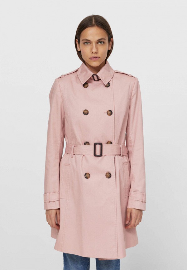 

Плащ Stradivarius, Розовый