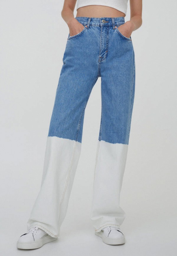 

Джинсы Pull&Bear, Синий, FLARE Join Life