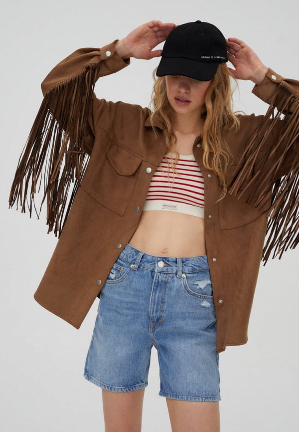 фото Куртка кожаная pull&bear