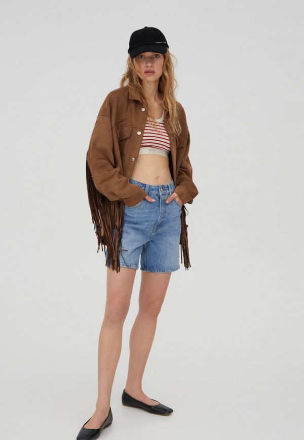 фото Куртка кожаная pull&bear