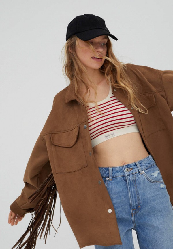 фото Куртка кожаная pull&bear