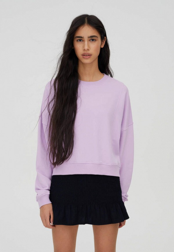 

Свитшот Pull&Bear, Фиолетовый, Join Life