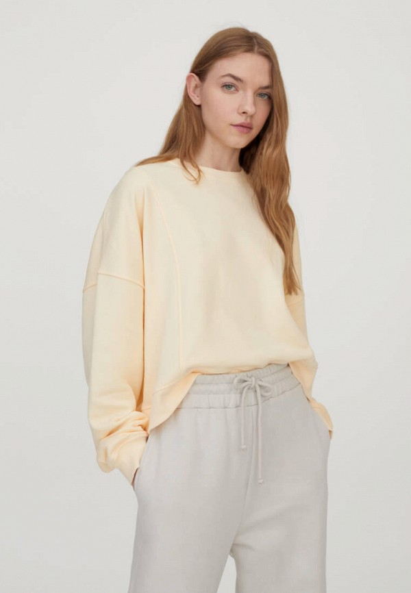 

Свитшот Pull&Bear, Желтый, Join Life