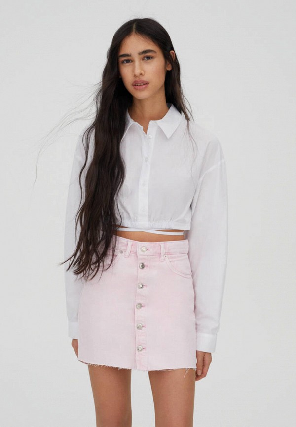 

Топ Pull&Bear, Белый, Join life