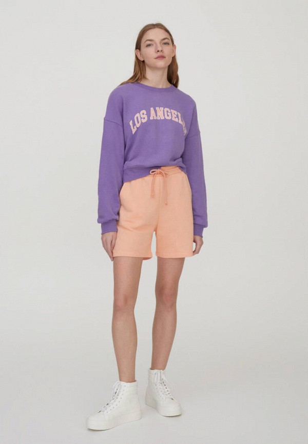 

Свитшот Pull&Bear, Фиолетовый, Join Life