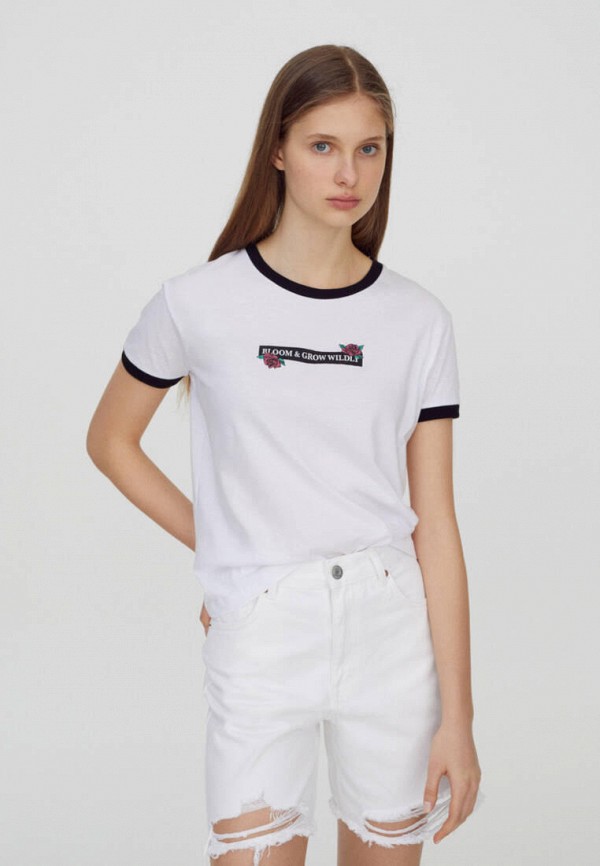 

Футболка Pull&Bear, Белый, Join Life