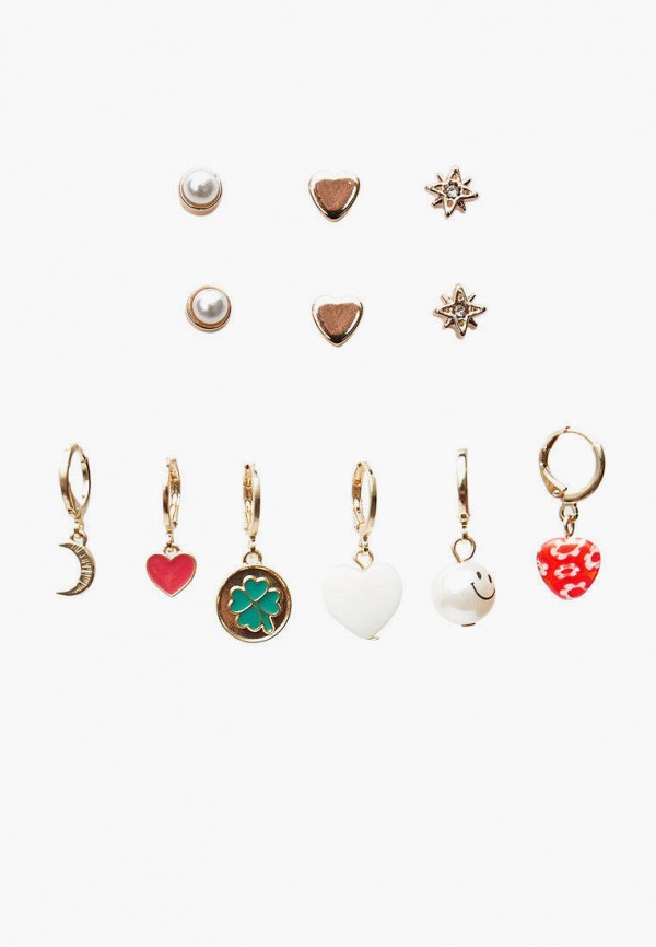 

Серьги 6 пар Stradivarius, Разноцветный