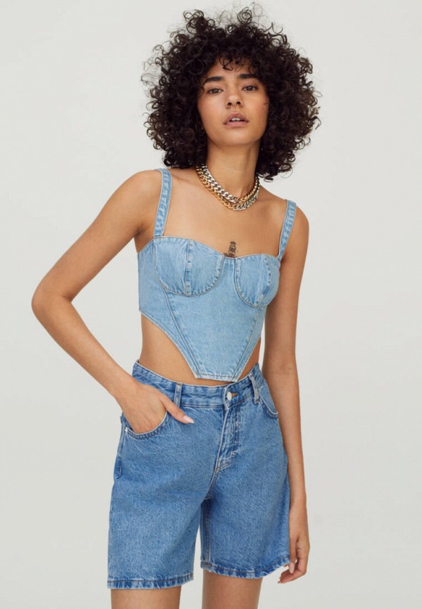 фото Шорты джинсовые pull&bear