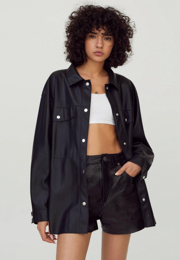 фото Куртка кожаная pull&bear