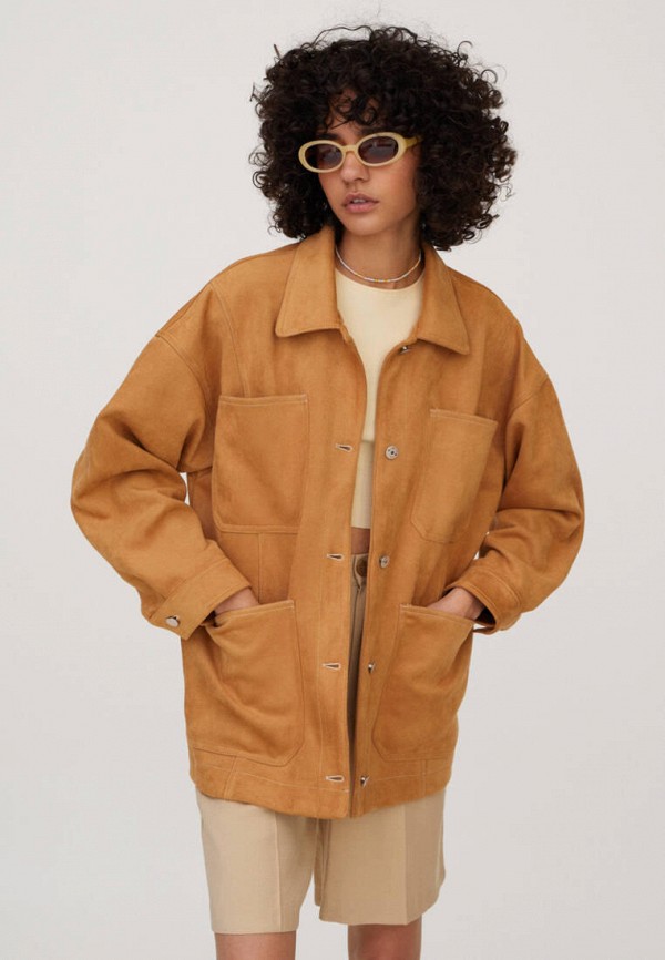 Куртка Pull&Bear цвет коричневый 