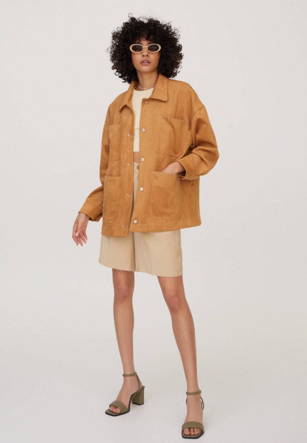 Куртка Pull&Bear цвет коричневый  Фото 2