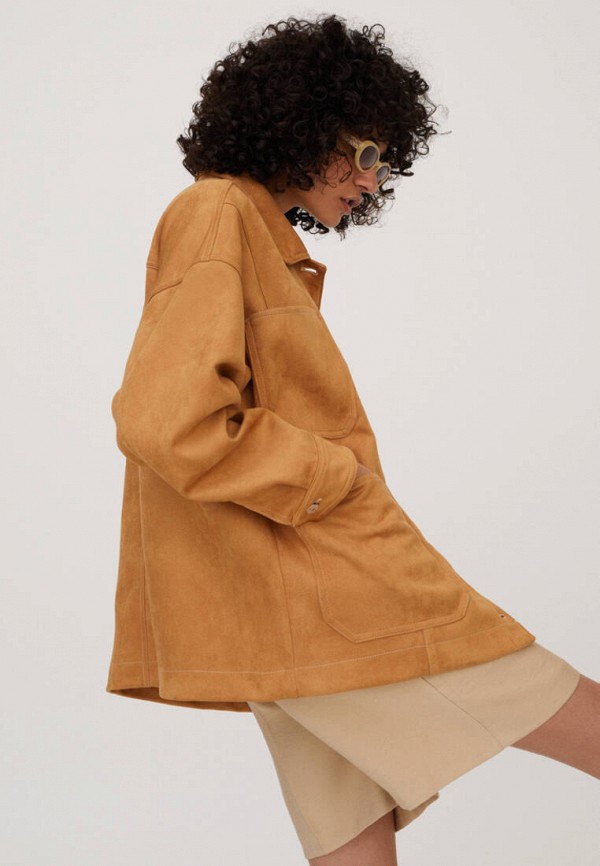 Куртка Pull&Bear цвет коричневый  Фото 4