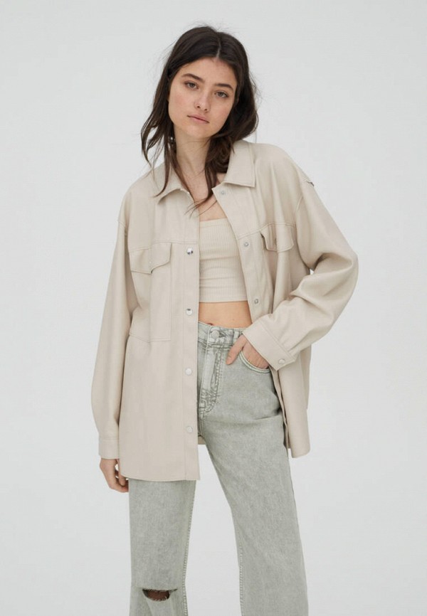 

Куртка Pull&Bear, Бежевый, Join life