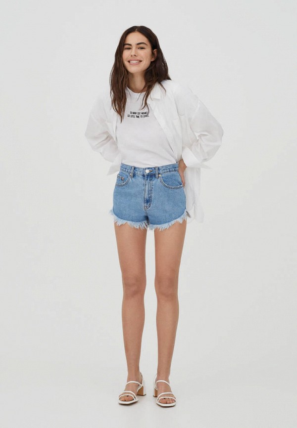 фото Шорты джинсовые pull&bear