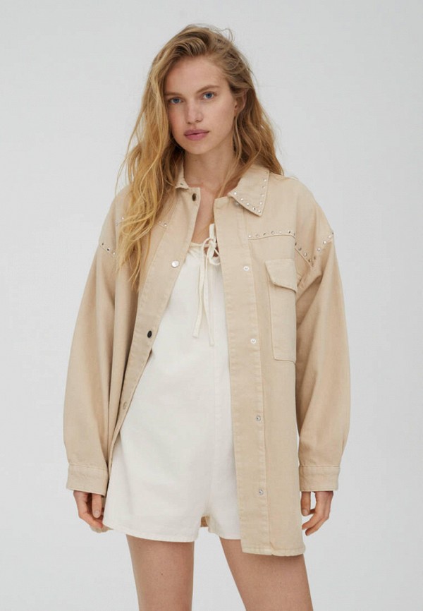 

Куртка Pull&Bear, Бежевый, Join Life
