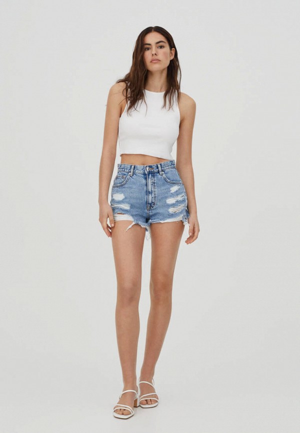 фото Шорты джинсовые pull&bear