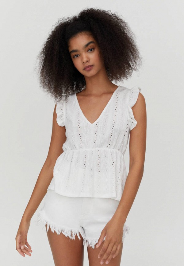 

Блуза Pull&Bear, Белый, Join life