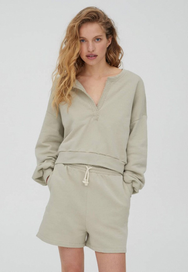 

Свитшот Pull&Bear, Зеленый, Join life